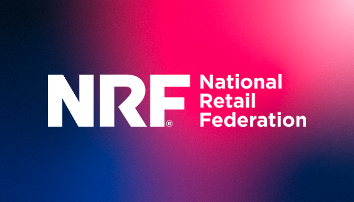National Retail Federation logo on a colored background