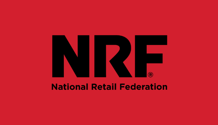 National Retail Federation logo on a red background